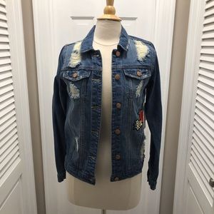 Design Lab distresses Denim jacket